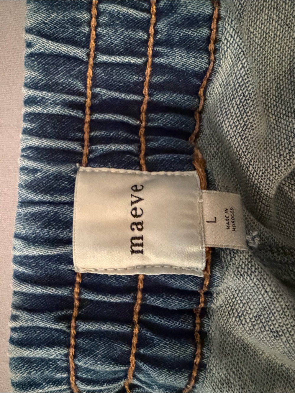 Maeve by ANTHROPOLOGY PLUS SIZE DENIM CAPRI - Picture 6 of 6